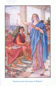 Synesius, Hypatia'nın derslerine katılır, 1912 by Henry Justice Ford