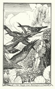 Peri Arabası Geldi (gravür) by Henry Justice Ford