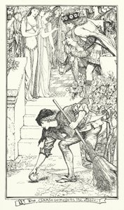 Bahçıvan Elmayı Alır (gravür) by Henry Justice Ford