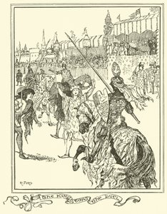 Kral Düelloyu Durdurur (gravür) by Henry Justice Ford