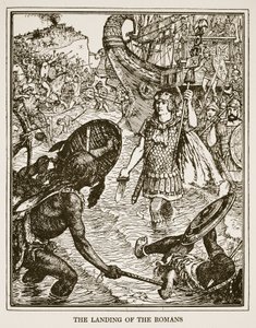 Romalıların İnişi, C.R.L. Fletcher ve Rudyard Kipling, 1911 by Henry Justice Ford