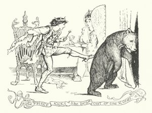Prens Ayıyı Odadan Çıkardı (gravür) by Henry Justice Ford
