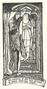 Yüzündeki Hüzün Kalbine Geçiyor gibiydi (gravür) by Henry Justice Ford