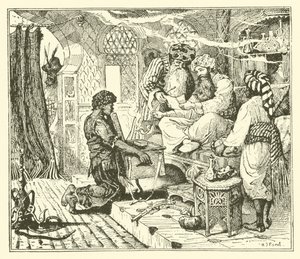 Halife Leylek Hikâyesi (gravür) by Henry Justice Ford