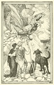 Üç Köpek (gravür) by Henry Justice Ford