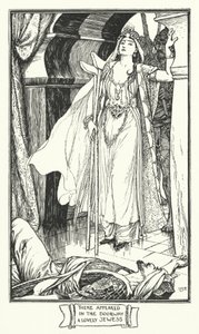 Kapıda Güzel Bir Yahudi Göründü (gravür) by Henry Justice Ford
