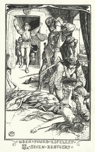 Udea Yedi Kardeşi Tarafından Cansız Bulundu (gravür) by Henry Justice Ford