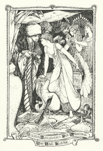 Zelida Şişedeki Yazıyı Keşfediyor (gravür) by Henry Justice Ford