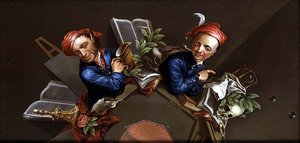 Anamorfik bir Vanitas by Henry Kettle