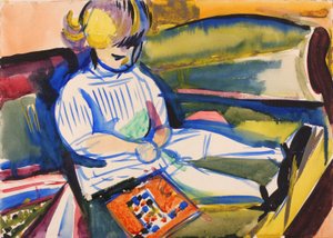 Kanepedeki Çocuk, ca. 1914-1918. by Henry Lyman Saÿen