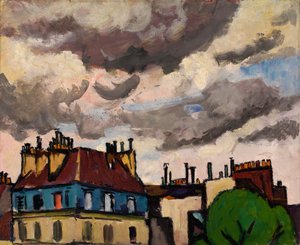 Çatılar ve Bulutlar, Paris, 1910-1912.