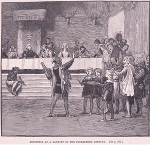 On dördüncü yüzyılda bir ziyafette âşıklar by Henry Marriott Paget