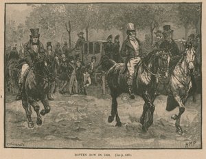 Rotten Row, Hyde Park, Londra, 1830