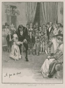 Hanımefendinin Malikanedeki süslü balosu (gravür) by Henry Marriott Paget