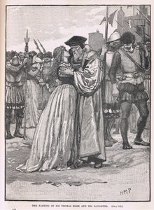 Sir Thomas More ve kızının ayrılması 1534 by Henry Marriott Paget