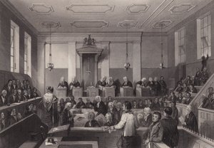 Merkez Ceza Mahkemesi, Old Bailey, Londra (gravür)