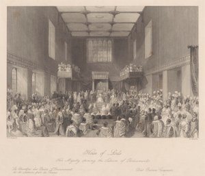 Majesteleri Parlamento Oturumunu açıyor by Henry Melville