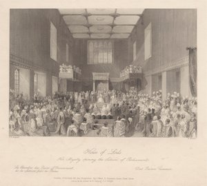 Majesteleri Parlamento Oturumunu açıyor by Henry Melville