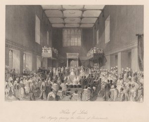 Majesteleri Parlamento Oturumunu açıyor by Henry Melville