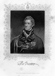 Sir Thomas Munro 1761-1827, İskoç askeri ve devlet adamı, 19. yüzyıl.