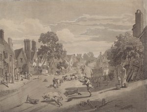Bushey, Hertfordshire'daki High Street by Henry Monro