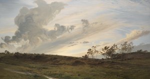 Yağmurdan Sonra Vahşi Bir Akşam, Yorkshire by Henry Moore