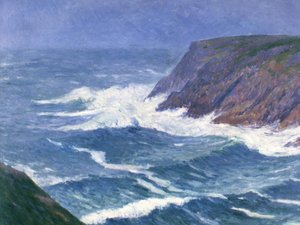 Île de Groix, kıyı manzarası, Saint Nicolas limanına giriş, 1908.