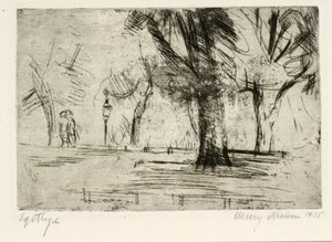 İki yürüteç ve fener ile park by Henry Nielsen