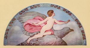 Tennyson#39;ın Ganymede#39;si (renkli litho)