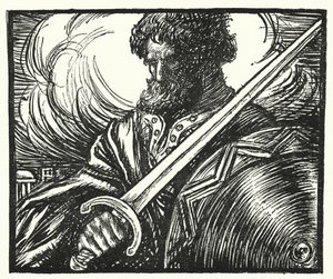 Matthew Arnold şiiri: Alaric at Roma (gravür) by Henry Ospovat