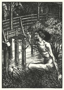 Matthew Arnold şiiri: Neckan (gravür) by Henry Ospovat
