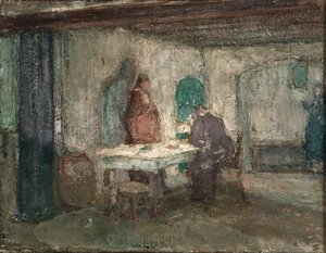 Ve Onların Görüşünden Kayboldu, ca. 1898. by Henry Ossawa Tanner