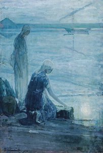 Musa, Bullrushes, 1921. by Henry Ossawa Tanner