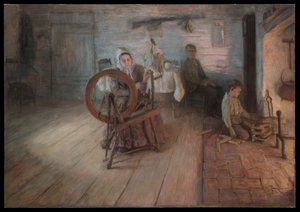 Ateş Işığında Dönmek by Henry Ossawa Tanner
