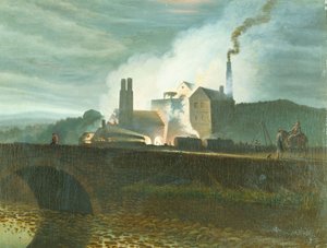 Mehtaplı Manzara, muhtemelen Nantyglo Demir Fabrikası, Monmouthshire