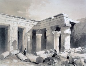 Medinet Abou, Thebes, Mısır, 19. yüzyıl