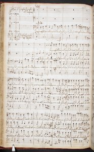Purcell'in 'Rab'de her zaman sevinin' imza puanı, RM20.h.8, f.38v, c.1680-90 (kağıt üzerine kalem ve mürekkep) by Henry Purcell