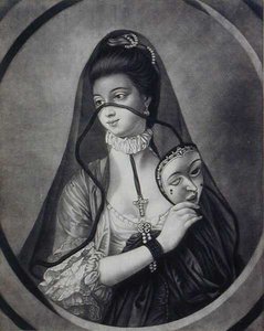 Carington Bowles (fl.1744-93) (litho) tarafından oyulmuş Fair Rahibe Maskesiz by Henry Robert (after) Morland