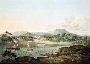 Poonah, plaka XIII, Daniel Havell (1785-1826) 1809 tarafından oyulmuş