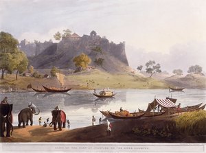 Goomtee Nehri üzerindeki Juanpore Limanı Harabeleri, 1824