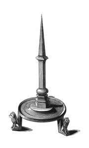 Bronz şamdan, 13. yüzyıl sonu - 14. yüzyıl başı, 1843.