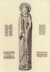 Clovis I, yaklaşık 1100, Notre Dame De Corbeil Kilisesi'nden by Henry Shaw