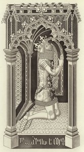 Edward III, yaklaşık 1355, Westminster'deki St Stephen Şapeli'nden by Henry Shaw