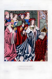 Henry VI ve sarayı, 15. yüzyılın ortaları, 1843. by Henry Shaw