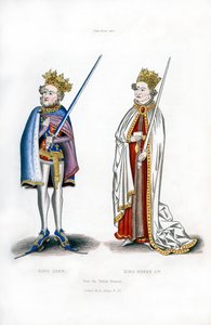 Kral John ve Kral Henry I, c1440, 1843.