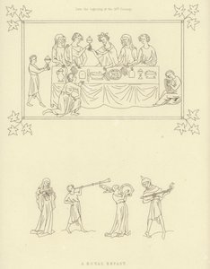 Kraliyet yemeği, 14. yüzyılın başı by Henry Shaw