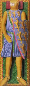 William Longespee, 1. Salisbury Kontu (ö.1226) Cambridge Üniversitesi Kütüphanesi'nde 13. yüzyıl ortası el yazması by Henry Shaw