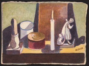 İptal aydınlatmalı şömine rafı, c.1930