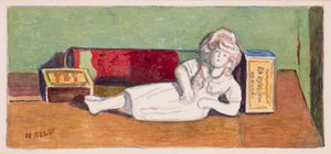 Staffordshire figürü ve kibrit kutuları, 1930 dolayları by Henry Silk