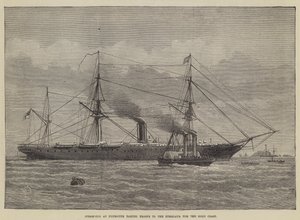 Steam-Tug at Plymouth taking Troops to the Himalaya for the Gold Coast 